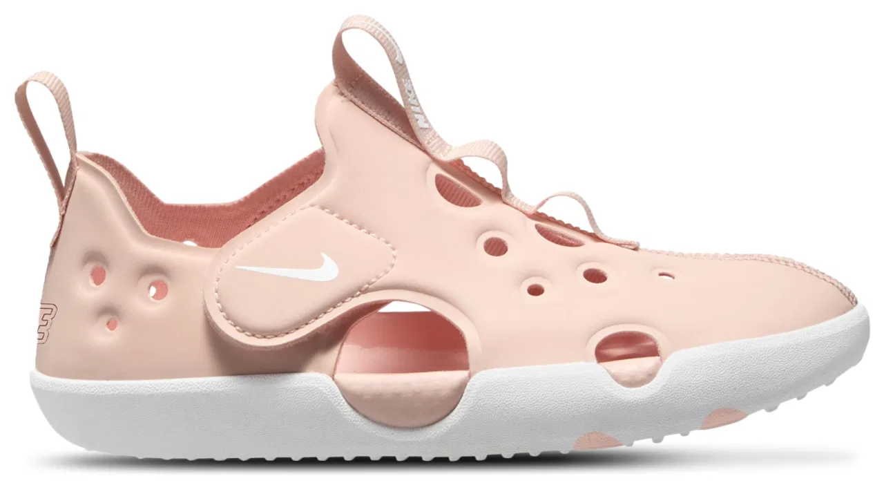 Сандалии для девочек Sunray Protect 4 Nike, белый/розовый