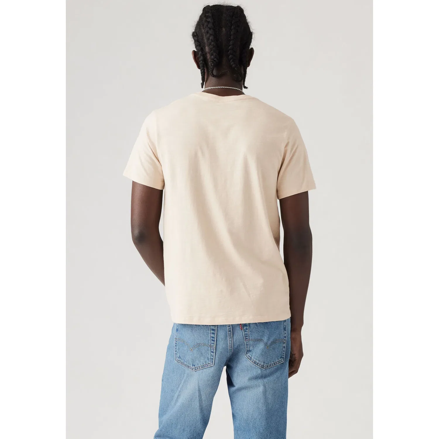 Мужская классическая футболка с нагрудным карманом Levi's, Gray — фото 2