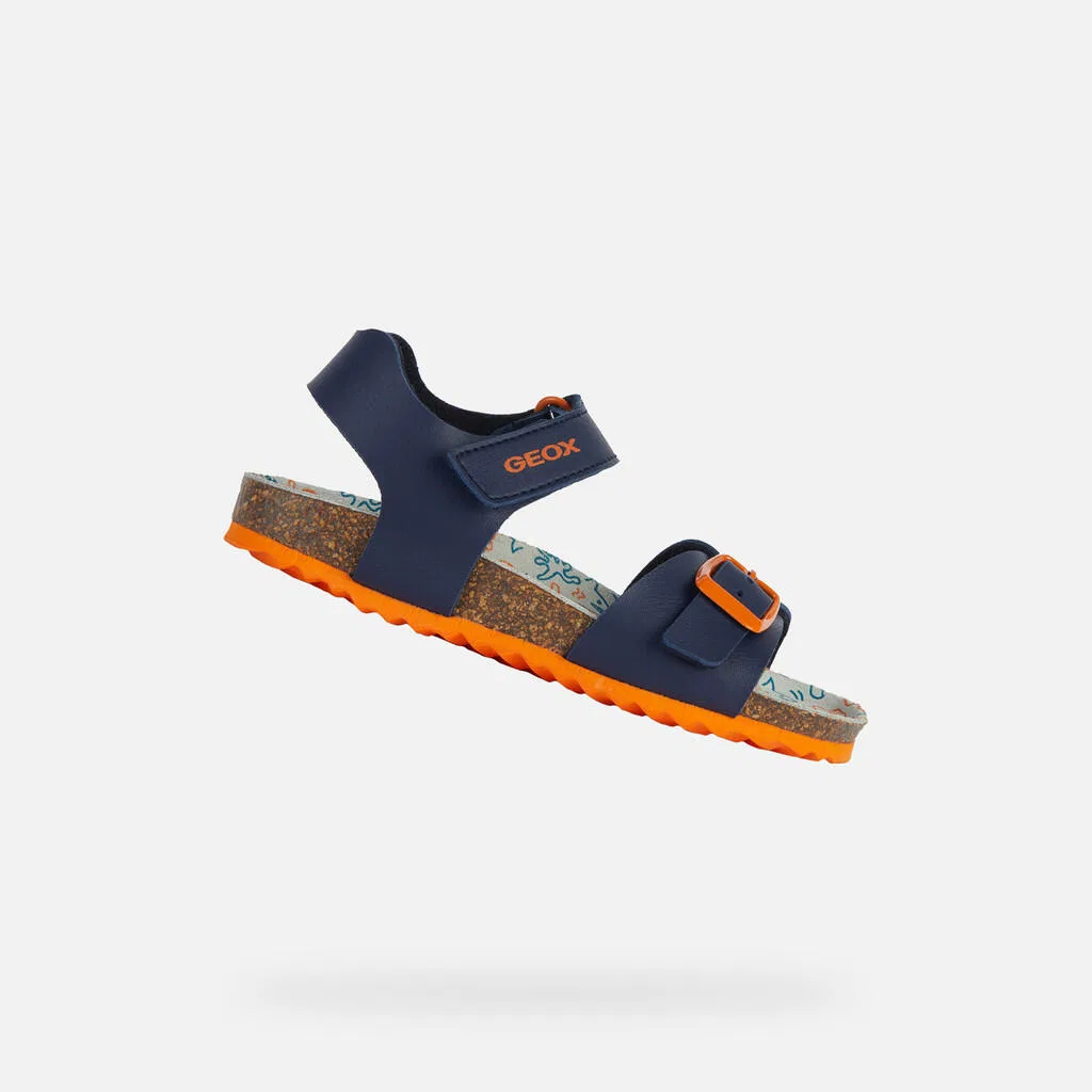 Детские босоножки J Ghita B. B Geox, Kosmosblau Orange