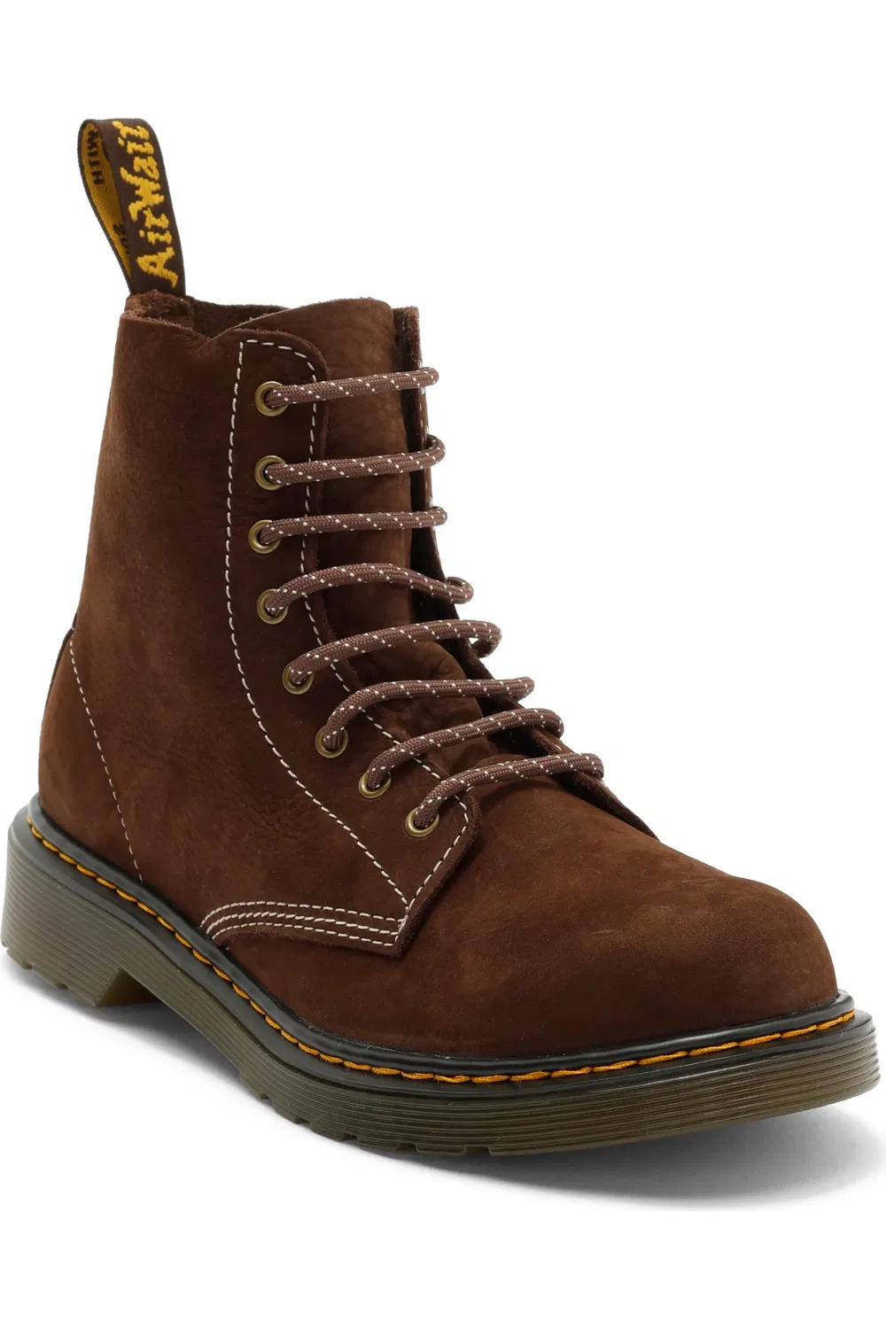 Ботинки детские Dr. Martens 1460 Pascal, шнурованные, темно-коричневый