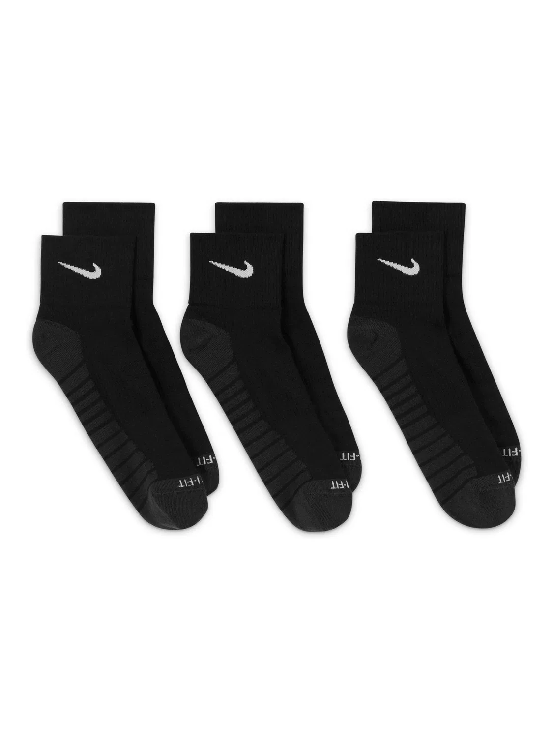 Носки с усиленной амортизацией Nike Everyday Max, 3 пары, черный — фото 2