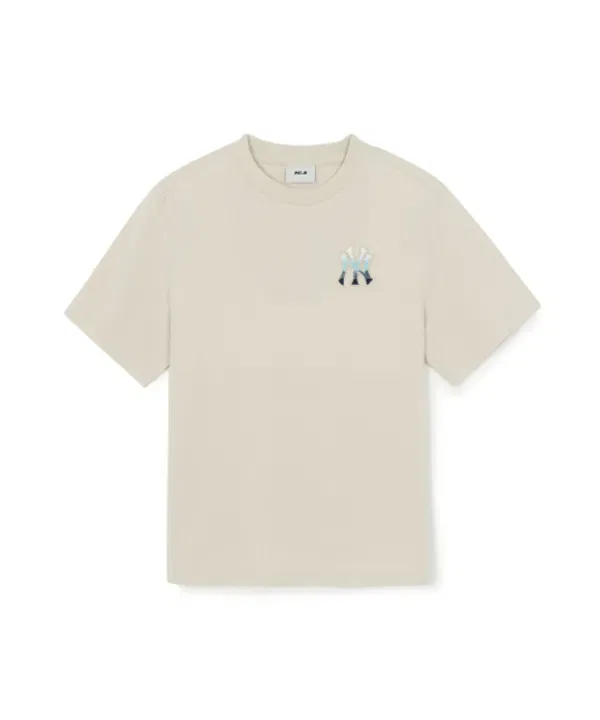 Футболка с монограммой, SPORTIVE MONOGRAM, Mlb Kids, кремовый