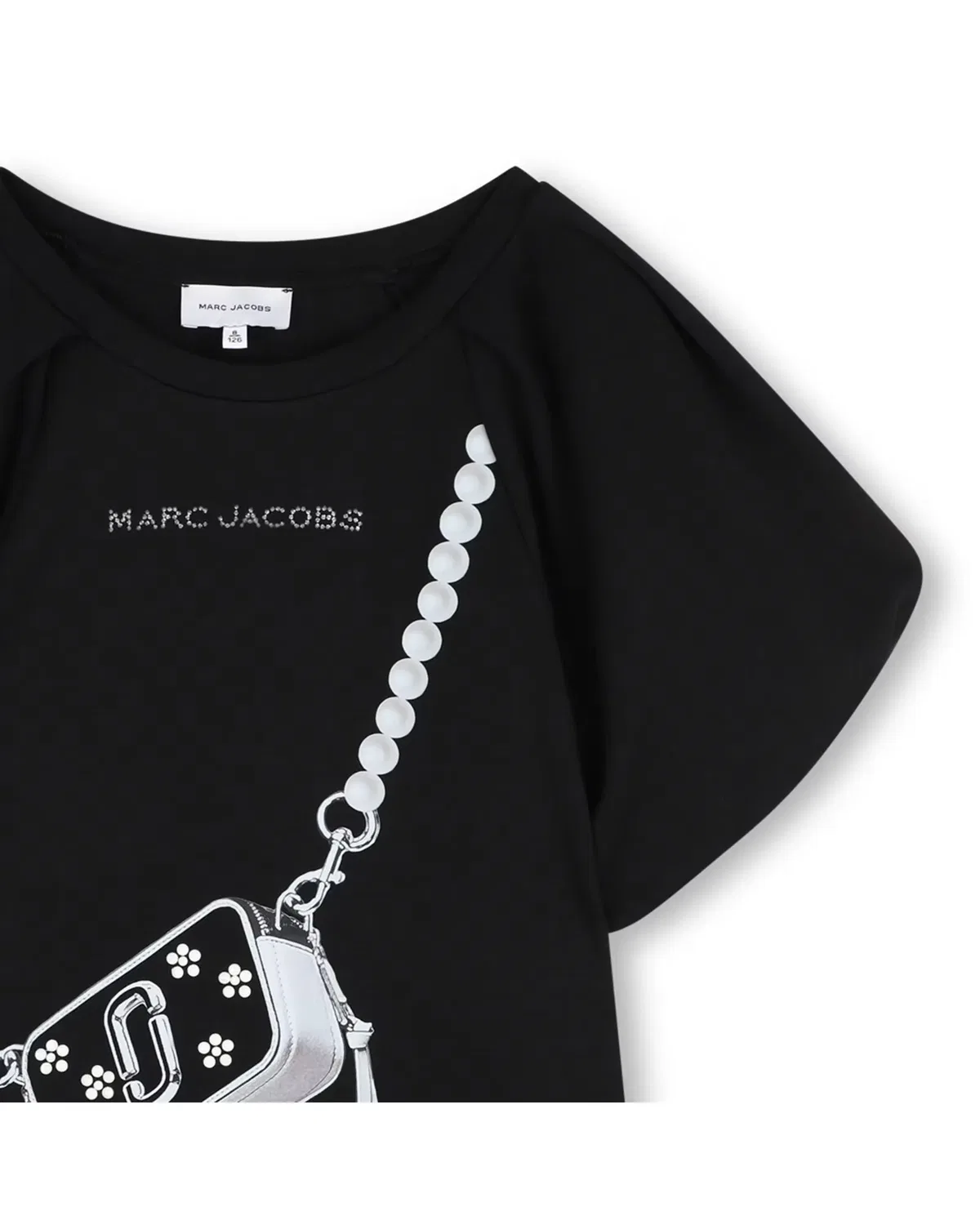 Детское платье для девочек с коротким рукавом Marc Jacobs, Negro — фото 2