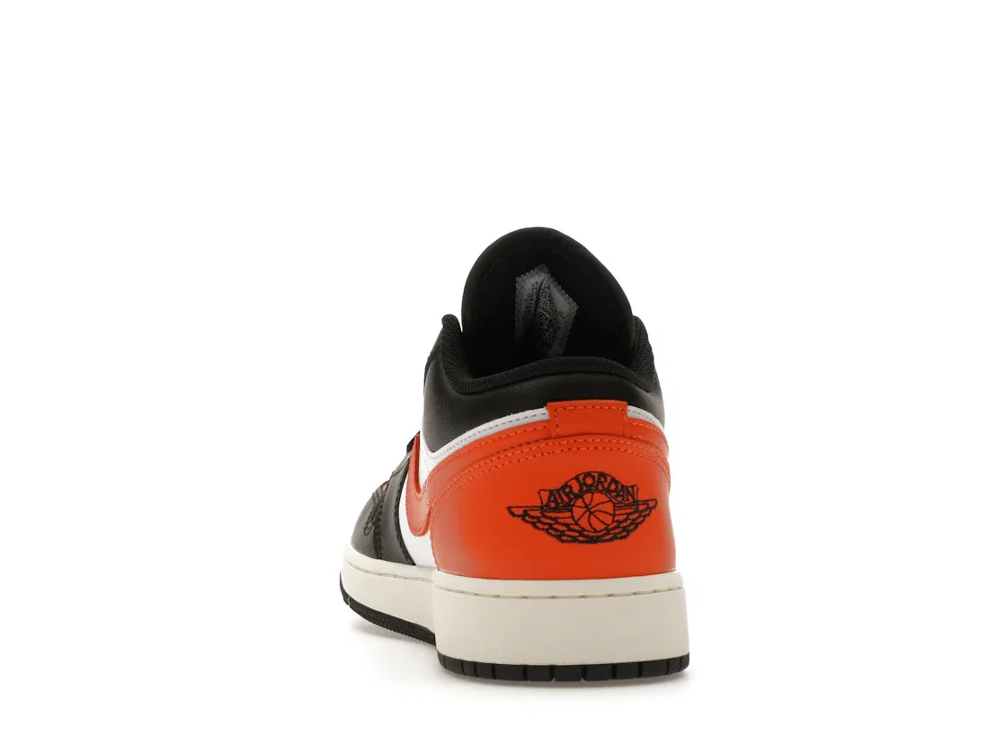Детские кроссовки Lifestyle с принтом Jordan 1 Low Shattered Backboard Alternate Jordan, Black/White/Sail/Starfish — фото 4