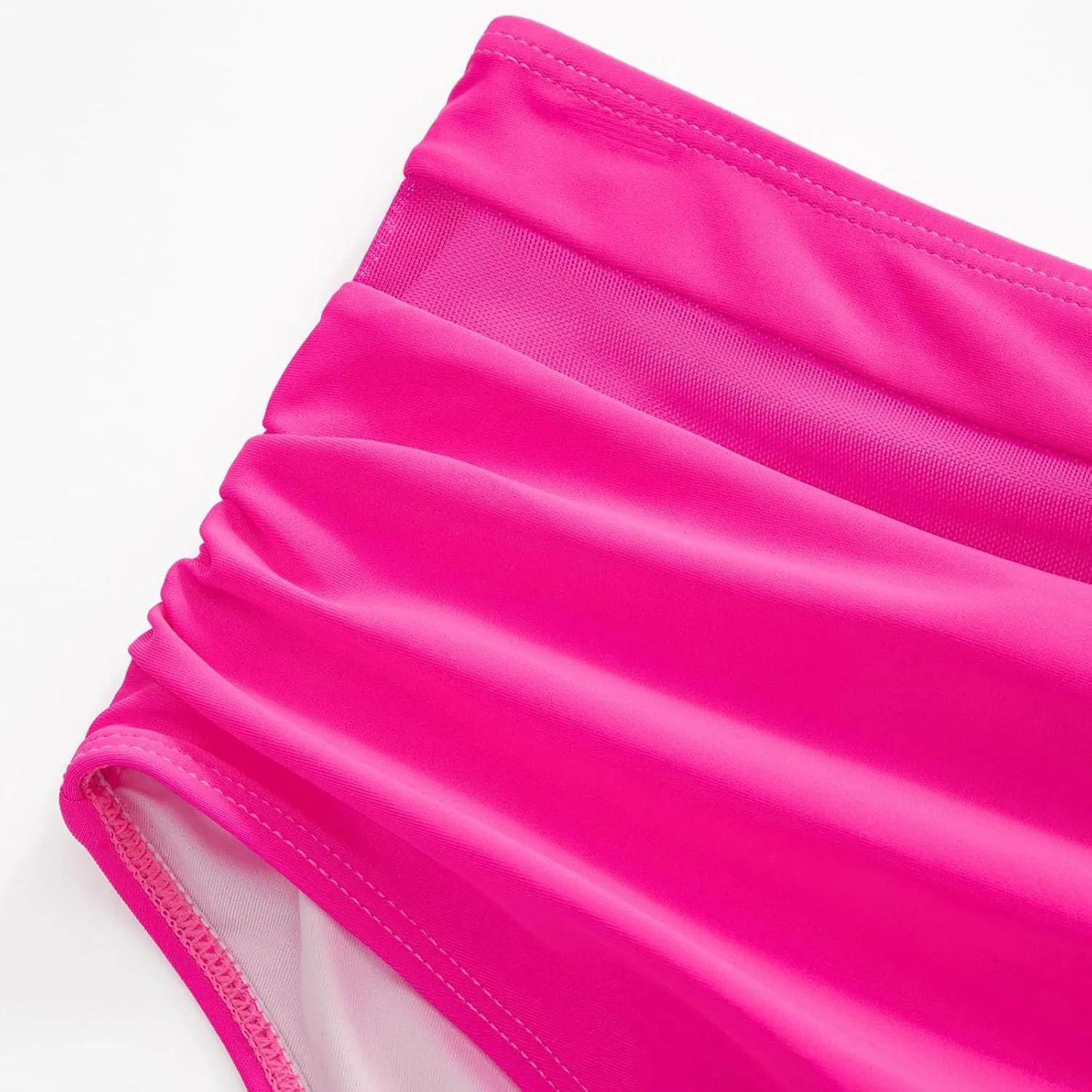 Женский бикини-комплект с высокой талией Push Up, Hot Pink — фото 3