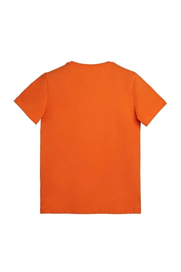 Детская футболка для девочек с принтом Bear Tee Kids Orange Bad Bear, Orange — фото 3