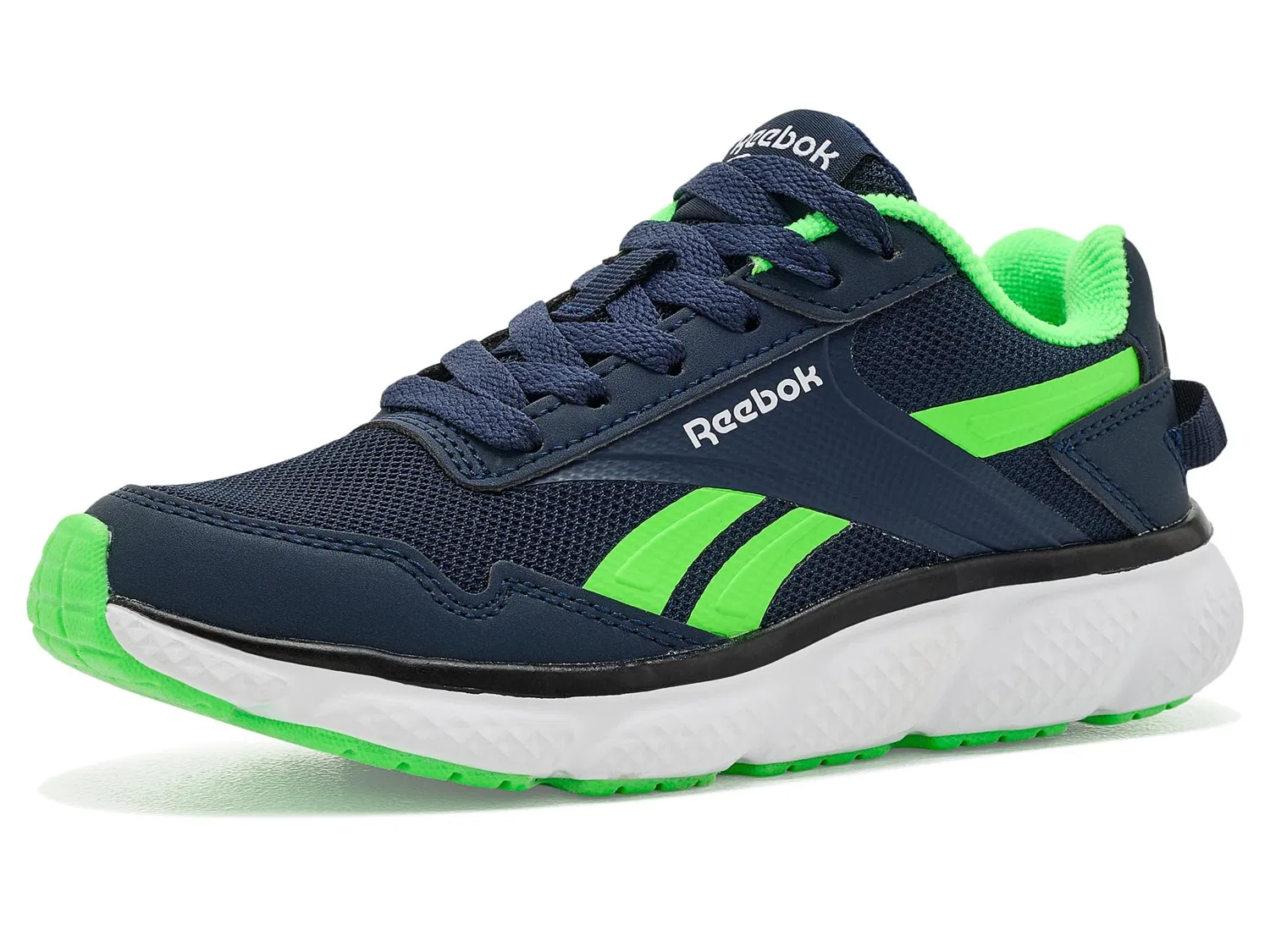 Кроссовки Swiftstrike (для маленьких и больших детей) Reebok Kids, Vector Navy/Solar Lime