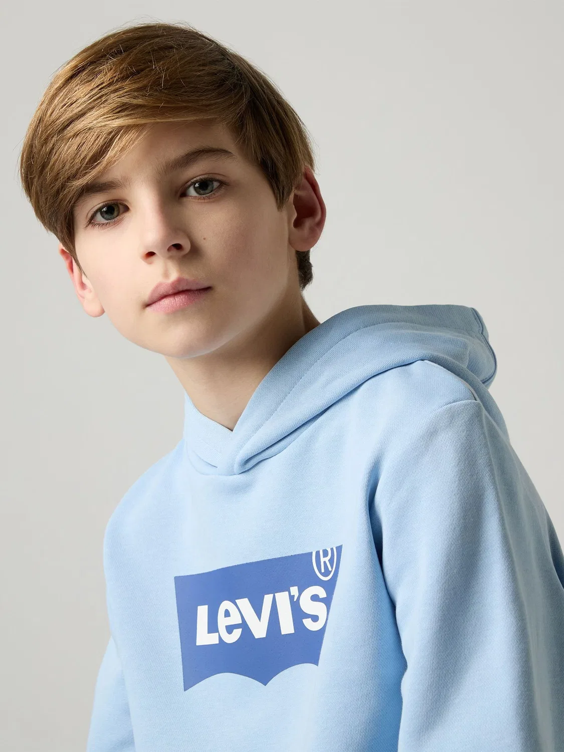 Худи Levi's Blue Batwing Pullover Hoodie, синий