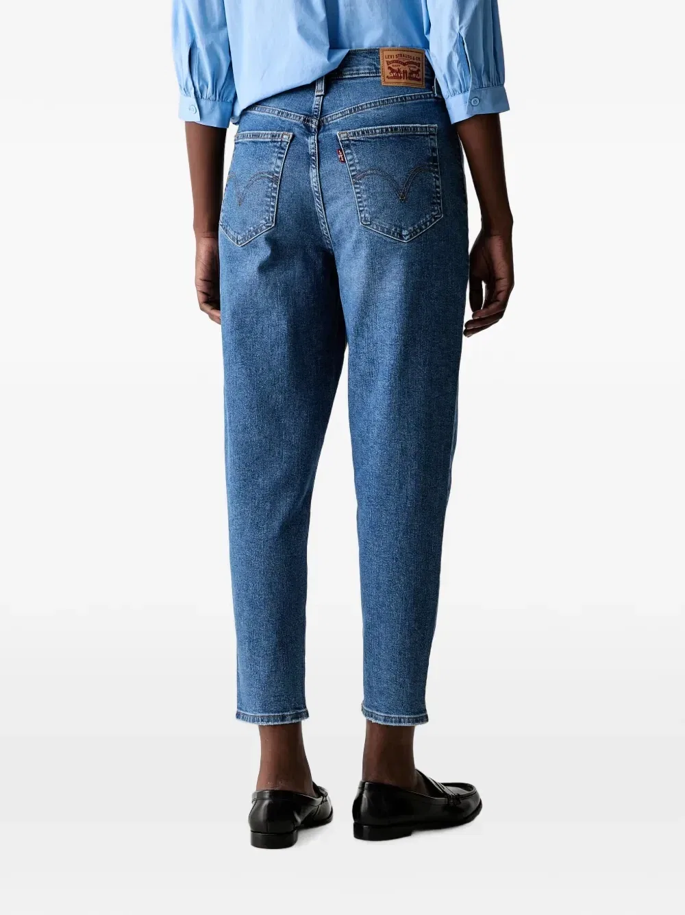 Джинсы с завышенной талией укороченные Levi'S, синий — фото 3