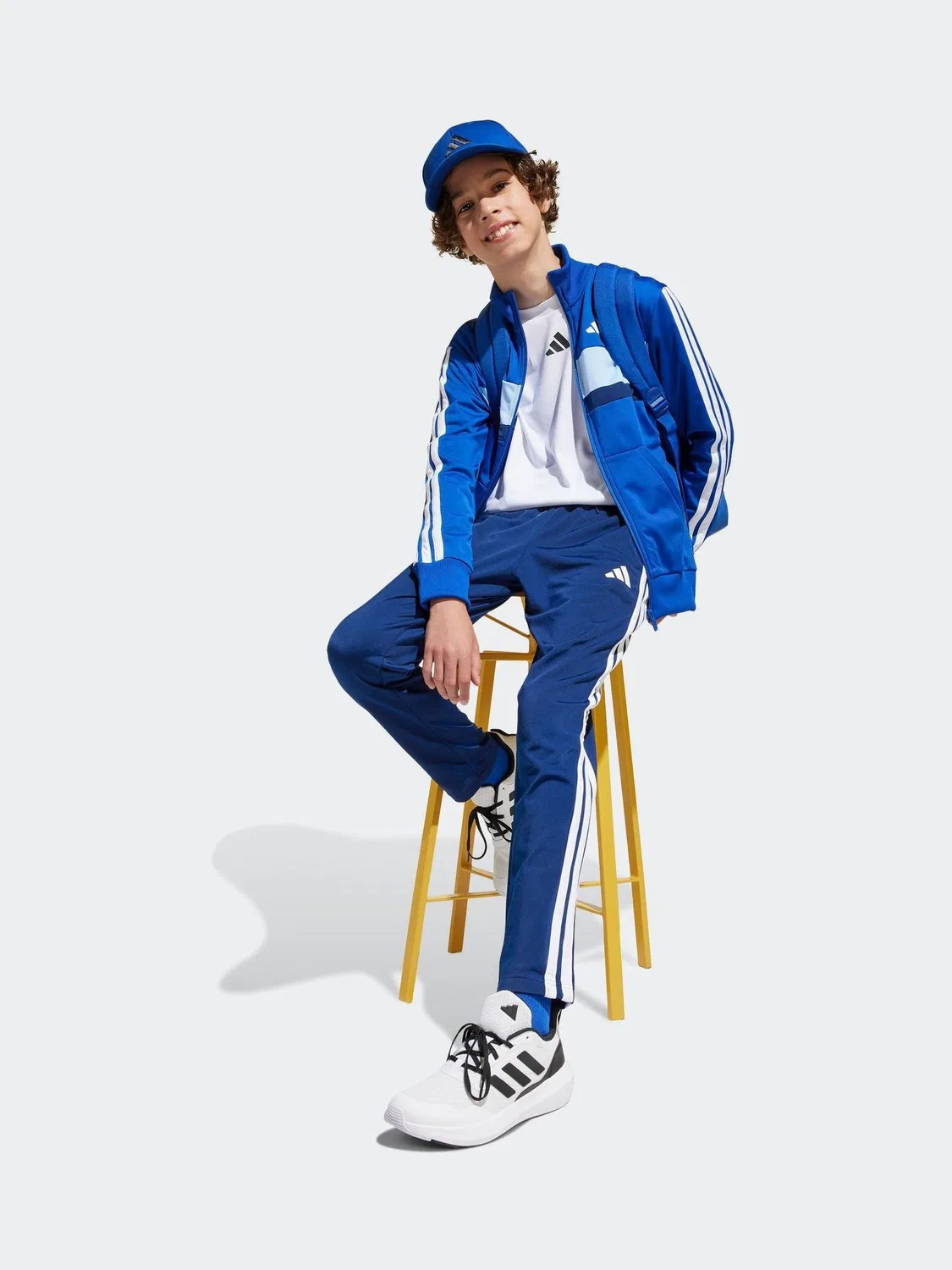 Трикотажный костюм Tiberio 3-Stripes adidas, синий
