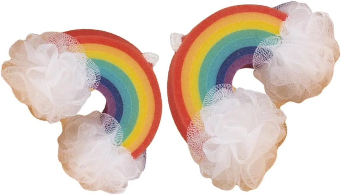 Мочалка для ванны Rainbow, HEMOTON, 2 шт, 26x20x10 см
