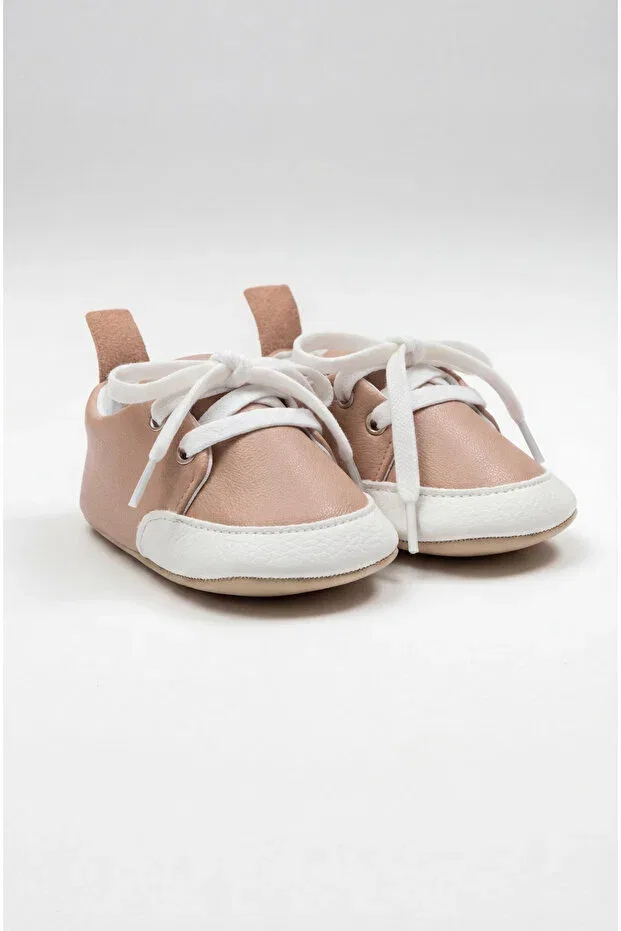 Детские пинетки из натуральной кожи с ортопедической стелькой Classic slip-on Pufien, Pink — фото 4