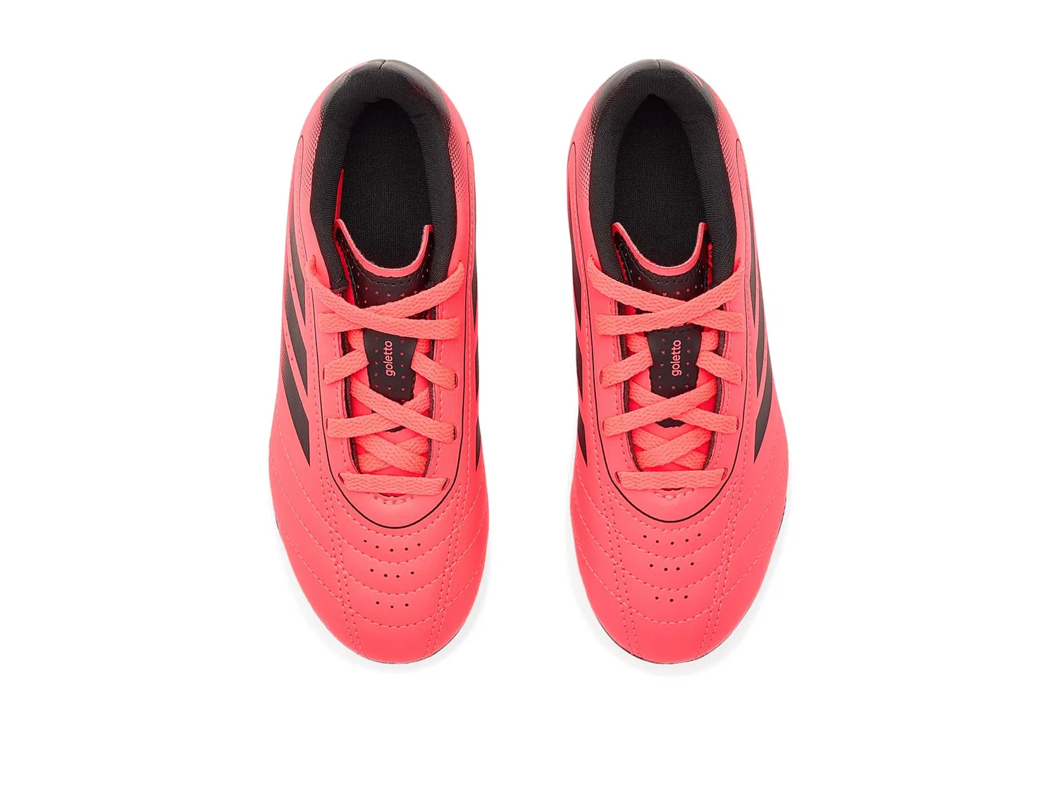 Бутсы Goletto Ix Firm Ground/Multi Ground (для малышей, маленьких и больших детей) Adidas Kids, Solar Turbo/Core Black/Core Black — фото 3