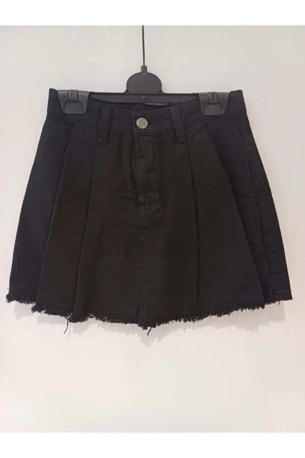 Детские шорты-юбка для девочек плиссированные Pd Kids, Black