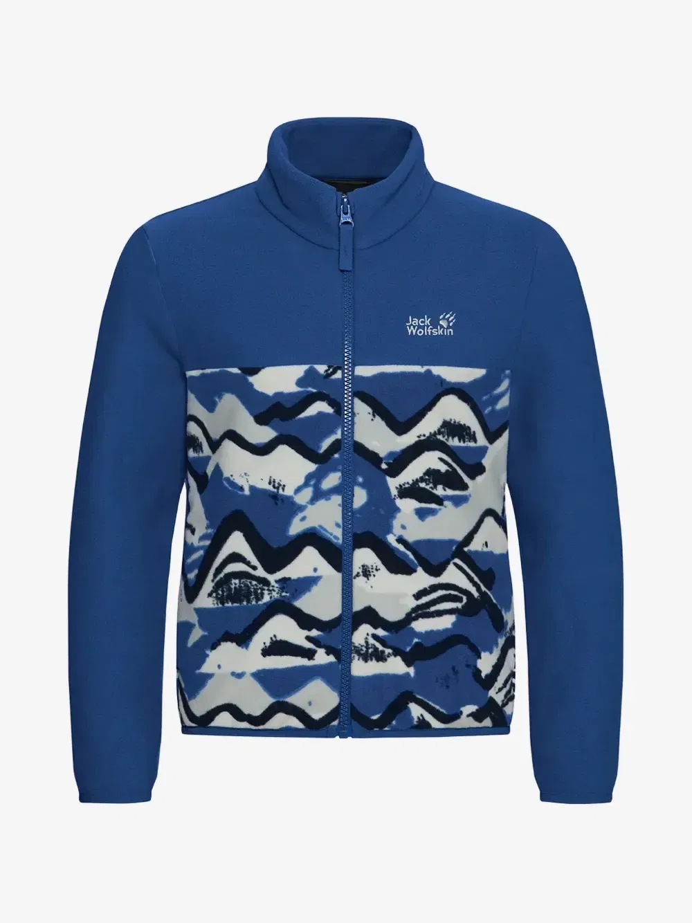 Куртка Paw Era на молнии с графичным принтом JACK WOLFSKIN, синий