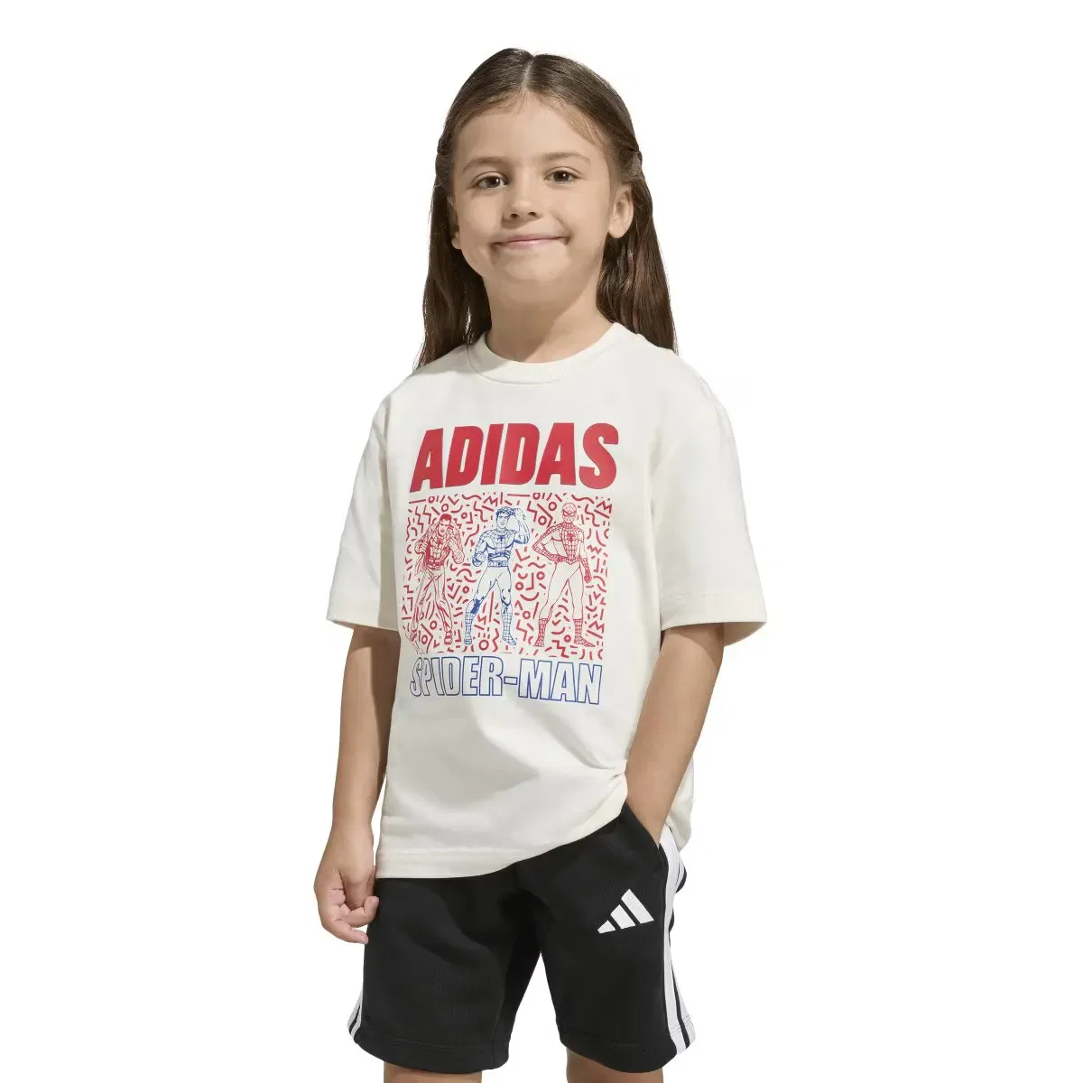 Детская футболка для мальчиков хлопковая adidas, Blanco
