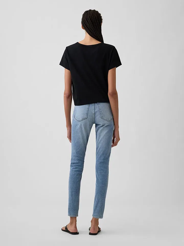 Женские джинсы skinny fit High Waist GAP, Light Blue — фото 3