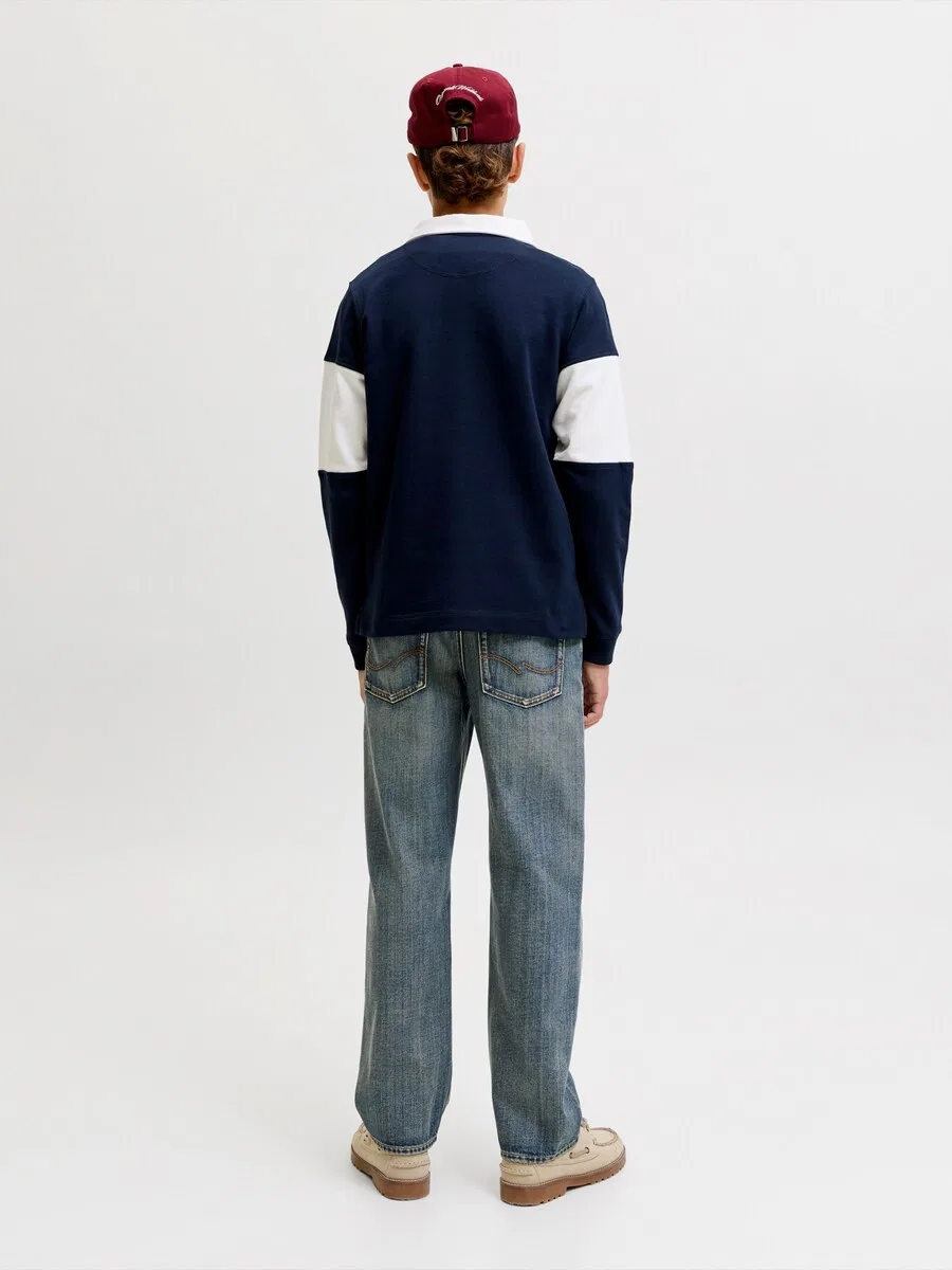 Джинсы Jack & Jones Junior свободного кроя 'JJICHRIS JJORIGINAL' цвета горечавки — фото 3