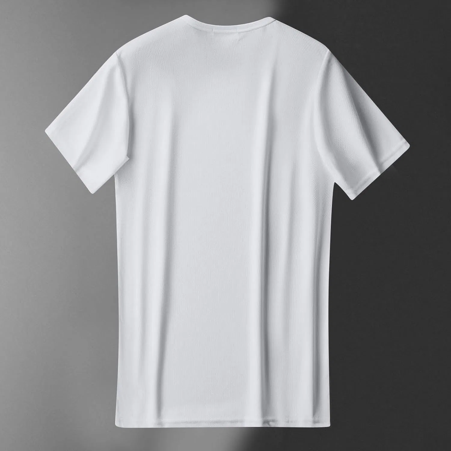 Мужская футболка с круглым вырезом Generic, White — фото 4