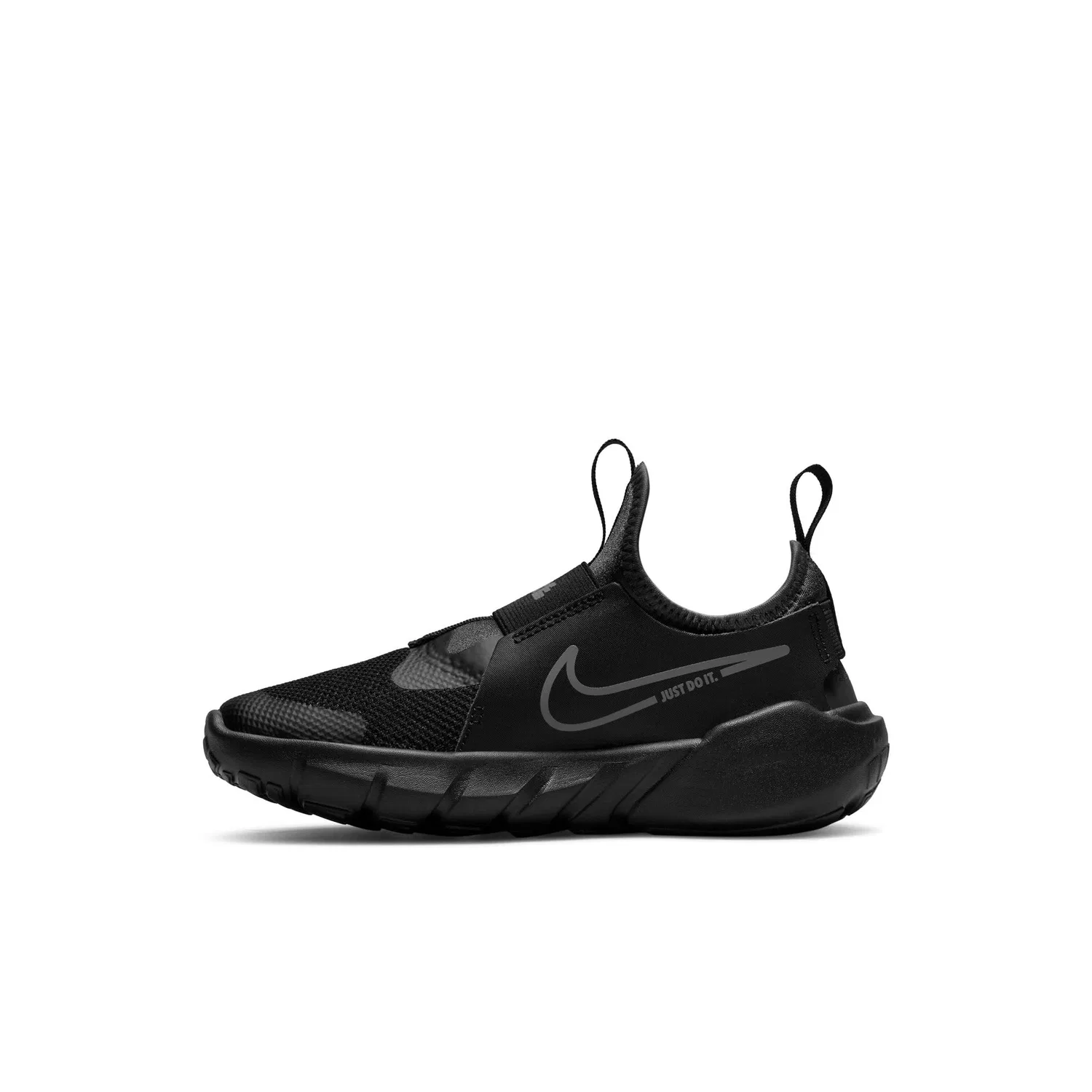 Детские беговые кроссовки для мальчиков с мягкой подошвой Flex Runner 2 NIKE, Black Flat Pewter Anthracite Photo Blue — фото 4