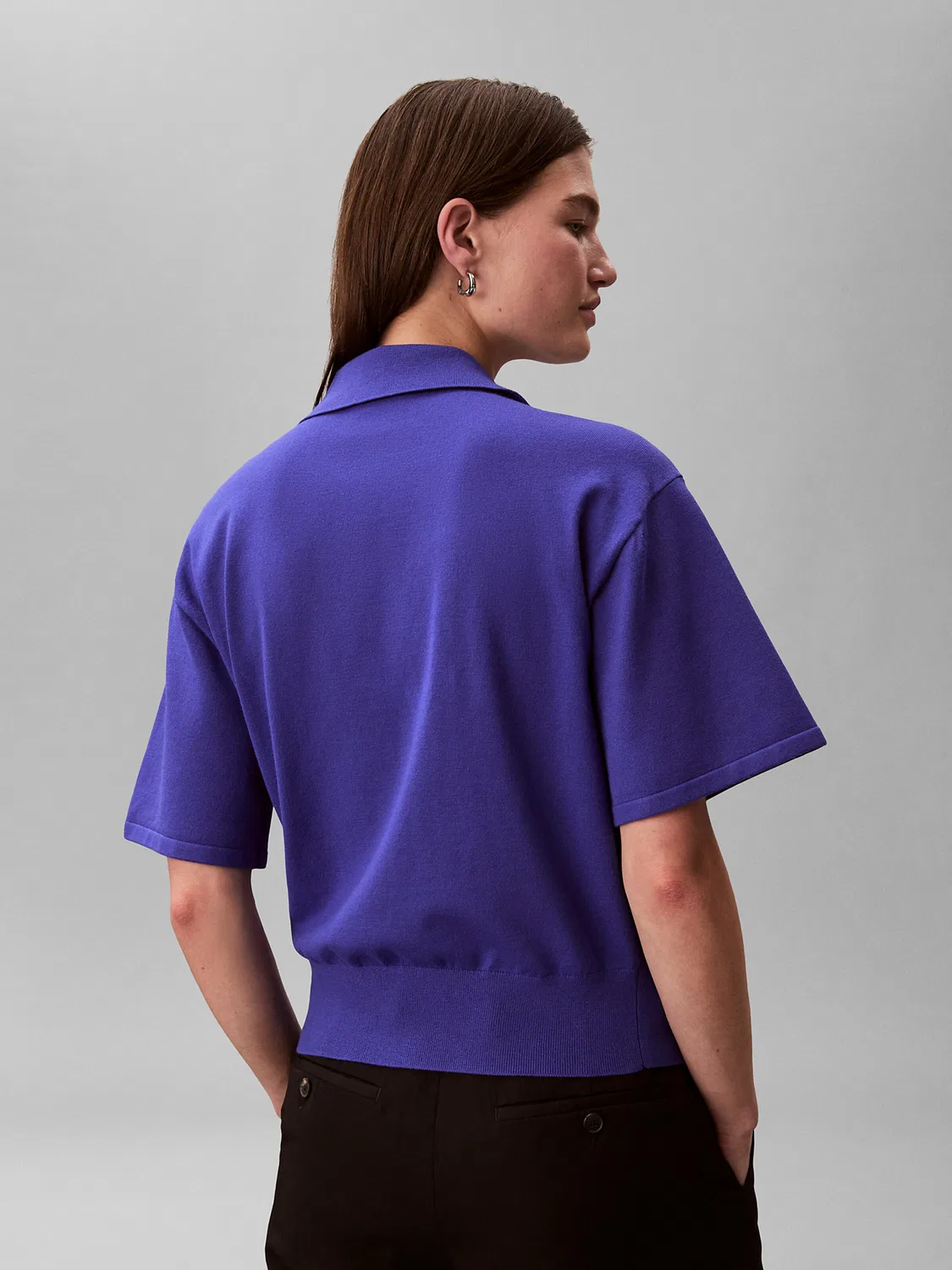 Рубашка Calvin Klein фиолетового цвета — фото 4