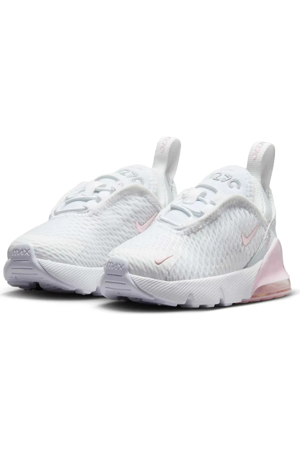 Детские кроссовки с амортизацией Air Max 270 Nike, 122 White/Light Smoke Grey