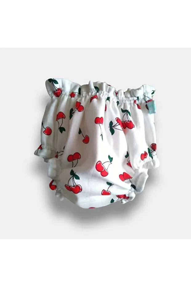 Детские трусы для мальчиков с принтом Bunch of cherry patterned panties with mattresses (liquid proof) drop training pants swimsuit shorts Majkabeba, Red, White