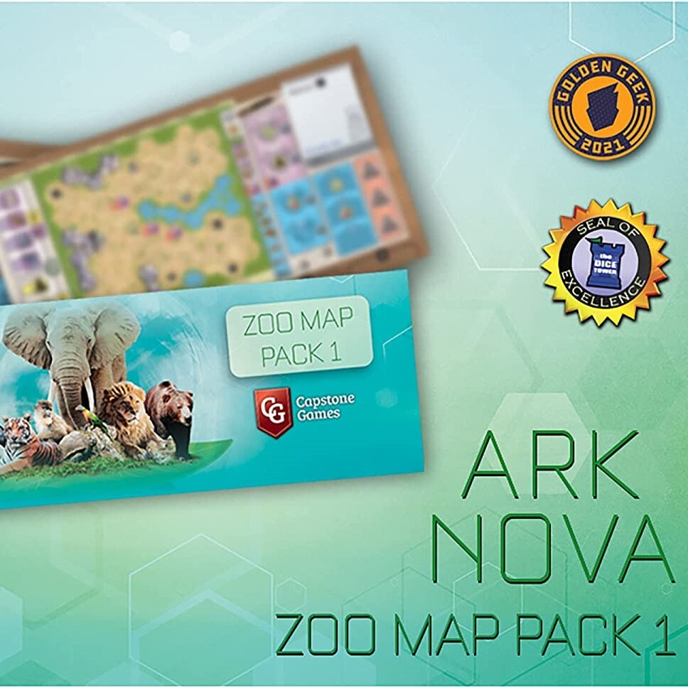 

Настольная игра Capstone Games Ark Nova: Zoo Map Pack 1 дополнительный набор