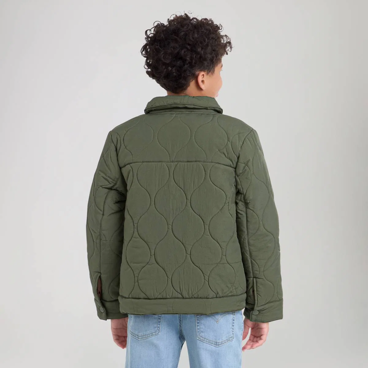 Стеганая куртка дальнобойщика для мальчиков 8-20 лет Levi's, Four Leaf Clover — фото 3