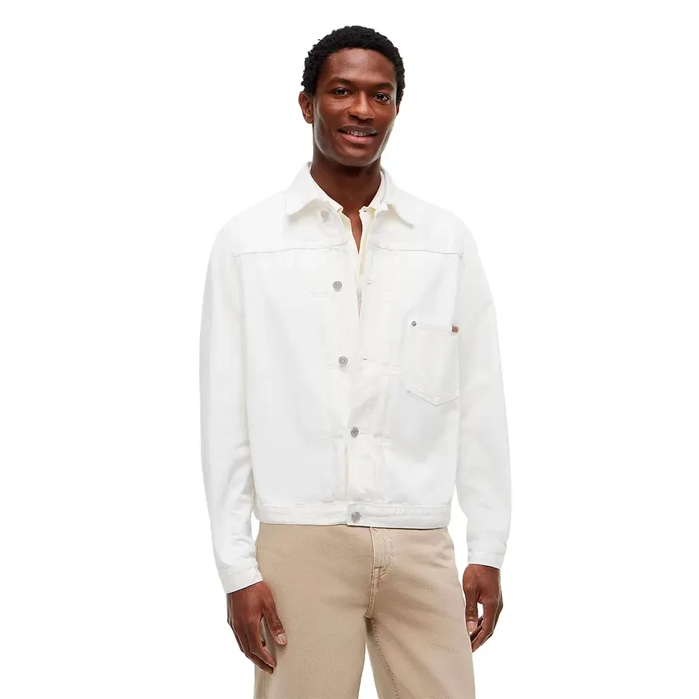Мужская джинсовая куртка без капюшона Tommy hilfiger, White