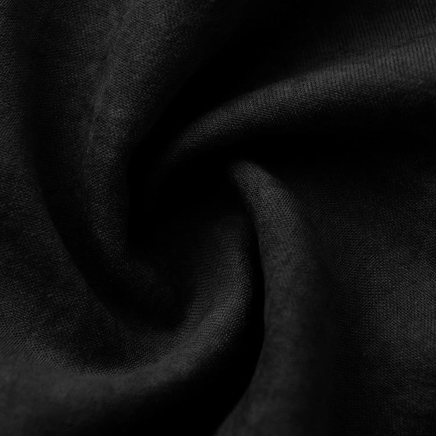 Женское повседневное платье мини с длинным рукавом, Black — фото 2