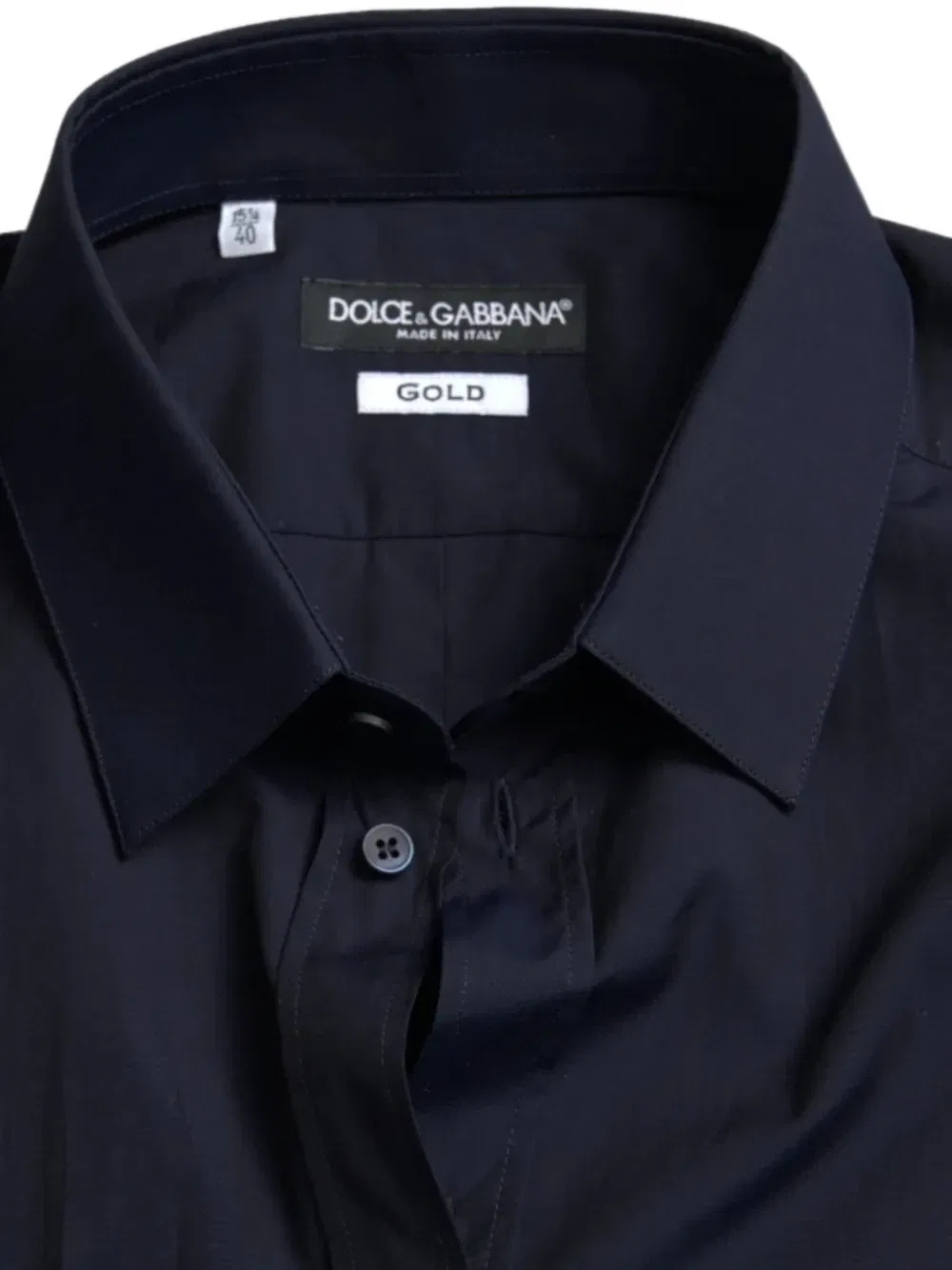 Рубашка узкого кроя DOLCE & GABBANA, синий — фото 4