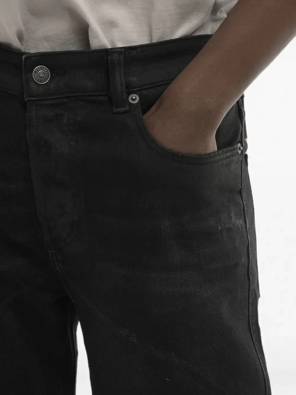 Джинсы 1998 slim-fit D-Buck bootcut Diesel, черный — фото 4