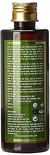 Масло для тела Organic Neem Oil, KAMA AYURVEDA, 200 мл — фото 4