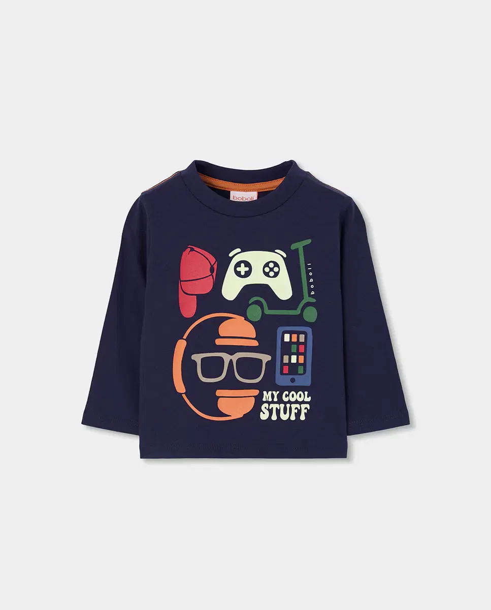 Детская футболка для мальчиков с принтом My Cool Stuff Boboli, Multicolor