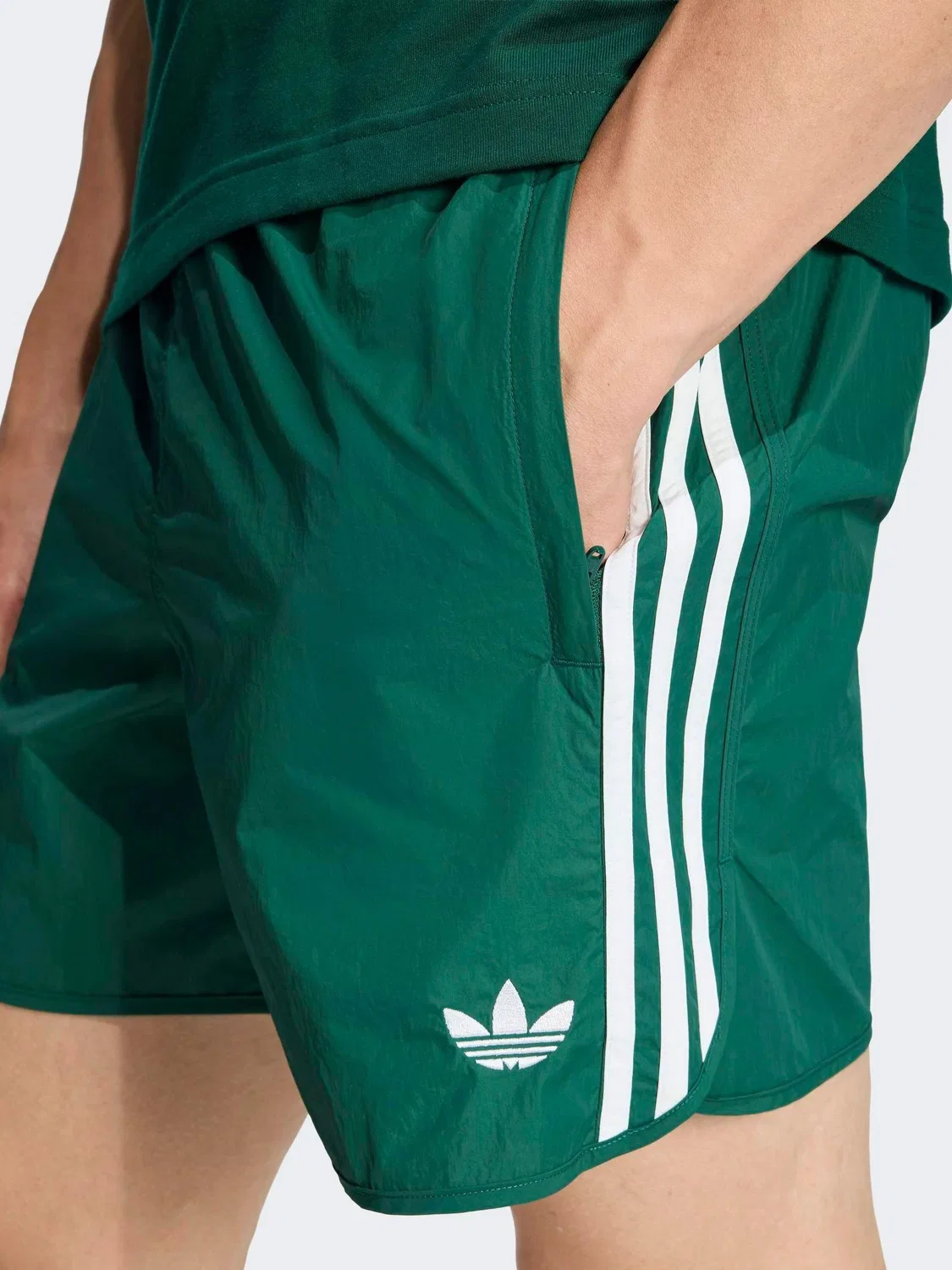 Шорты повседневные Green Sprinter adidas, зеленый — фото 3