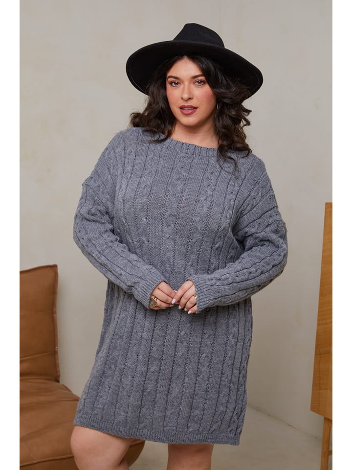 

Платье до колена Curvy Lady, серый