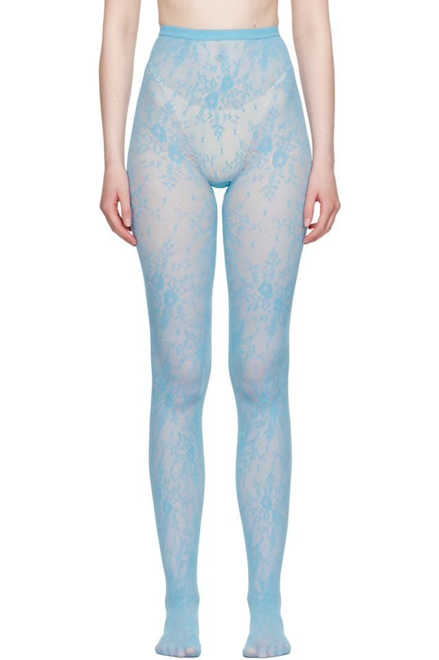 

Ажурные колготки Rosa Swedish Stockings, синий
