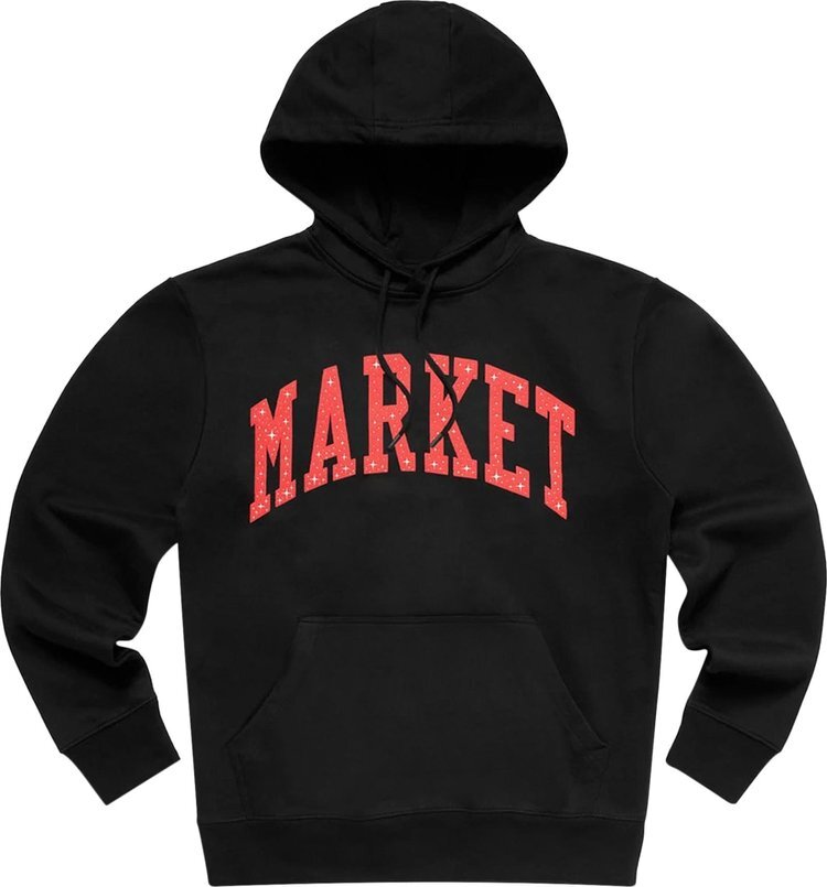 

Худи Market Arc Puff Hoodie 'Black', черный