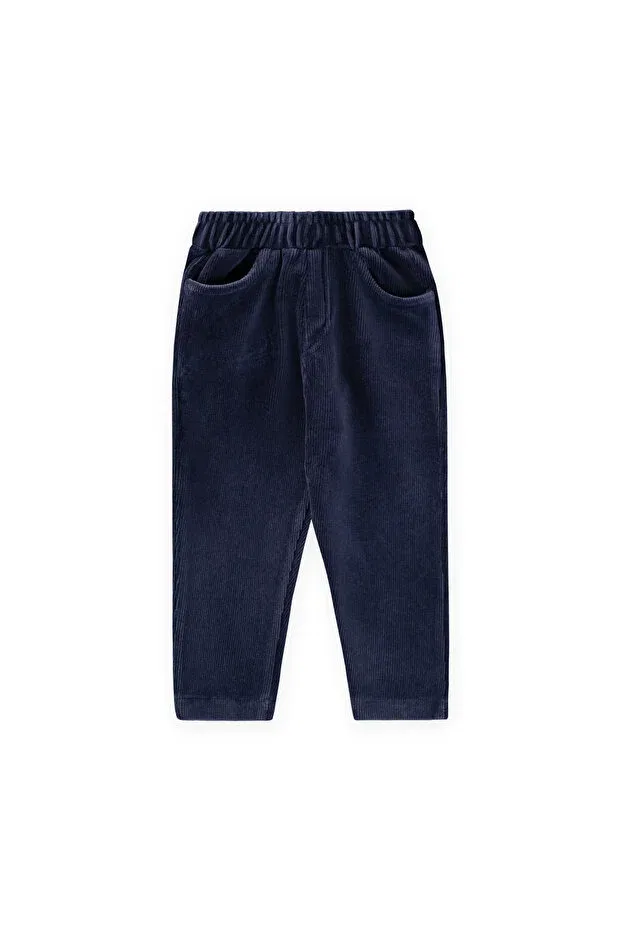 Детские брюки для девочек вельветовые Cigit, Navy Blue