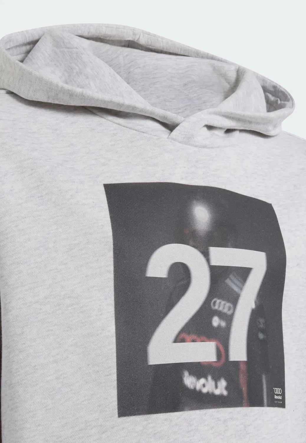 Толстовка с капюшоном Adidas Performance, Light Grey Heather — фото 2