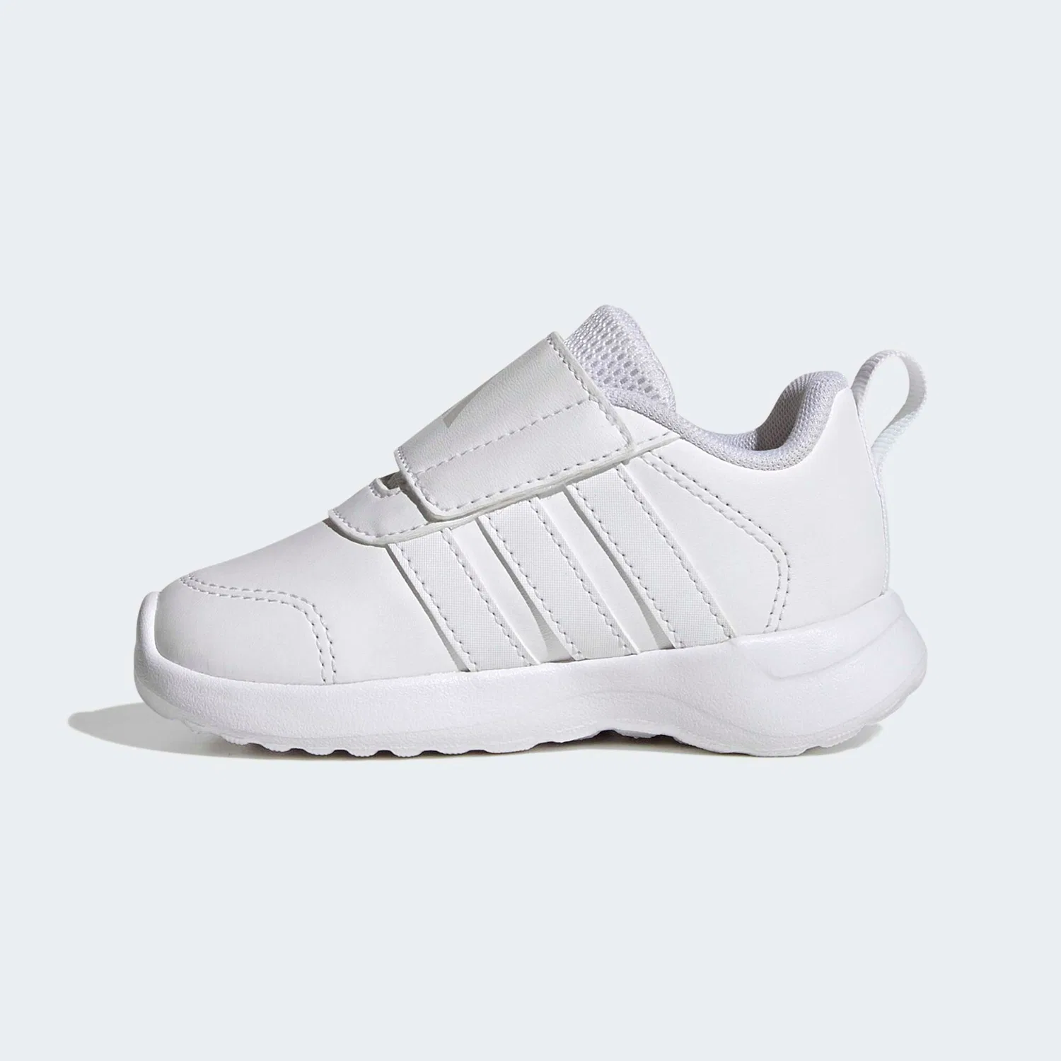 Детские кроссовки с липучками Adidas Sportswear, Cloud White/Ftwr White/Grey One — фото 3