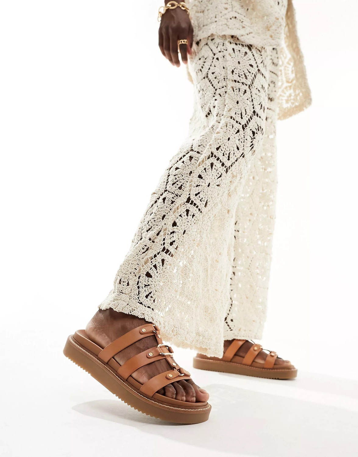 

Сандалии Aldo Mariesoleil Footbed, коричневый
