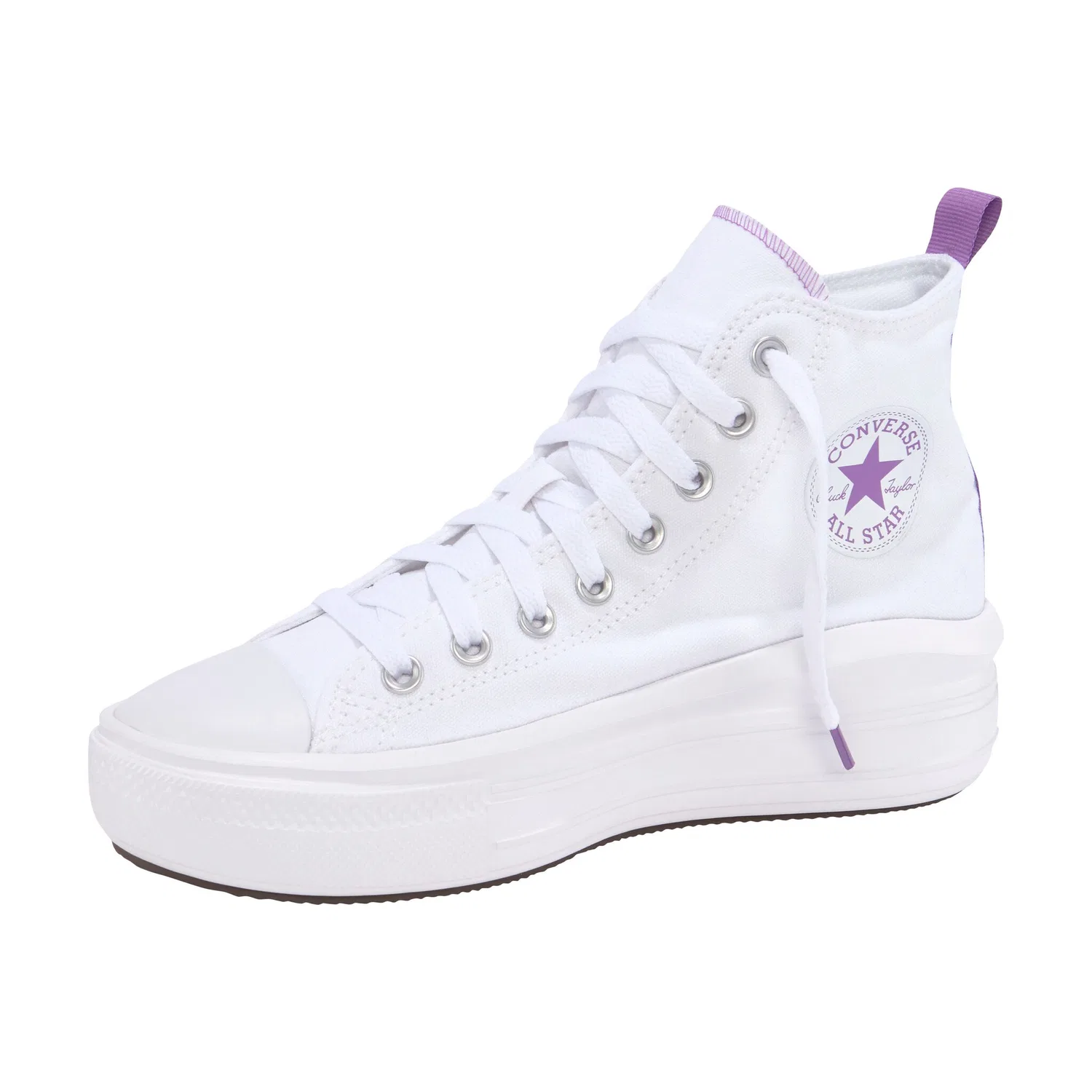 Детские кеды на платформе CHUCK TAYLOR ALL STAR MOVE CANVAS PLATFORM HI Converse, White