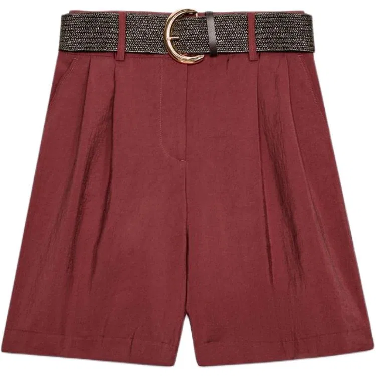 Женские шорты повседневные Brick Red ZARA, Brick Red