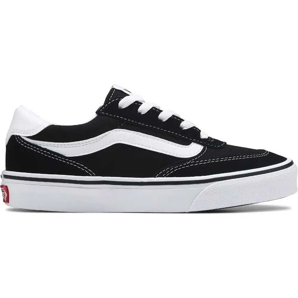 Детские низкие кроссовки Brooklyn Vans, Black/White — фото 2