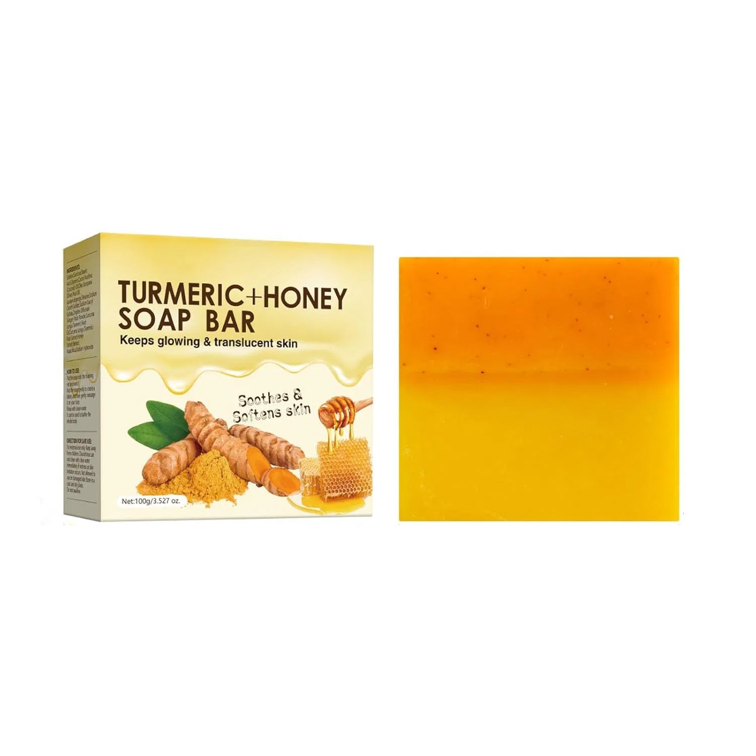 Туалетное мыло Turmeric Honey Soap, BSMKCL, 100 г
