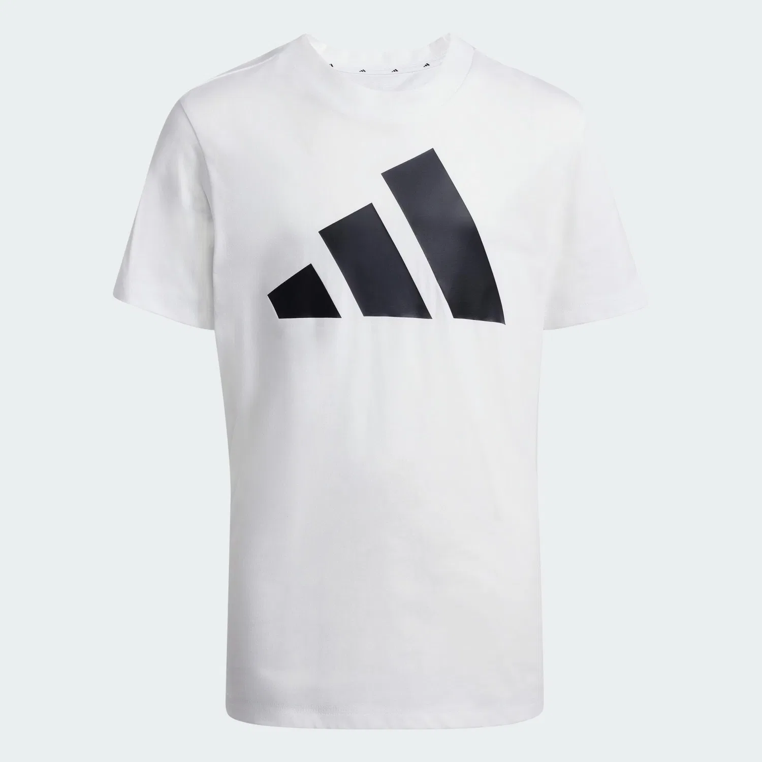 Детская хлопковая футболка Essentials Kids T-Shirt Adidas, Weiss Schwarz — фото 2