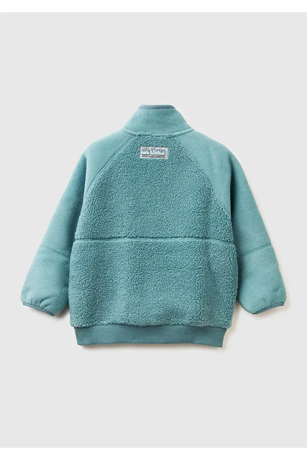 Детские свитшот для мальчиков с длинным рукавом United Colors Of Benetton, Gray-Green — фото 2