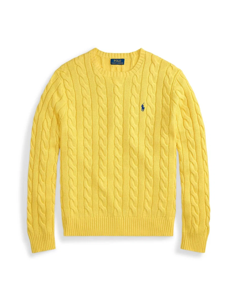 Свитер Polo Ralph Lauren Regular fit 'DRIVER' желтого цвета